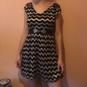 Cute chevron mini dress